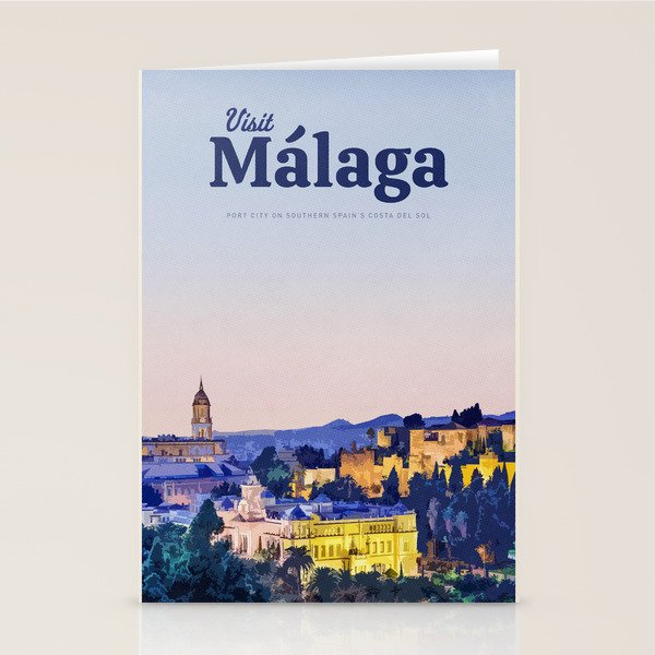 Visit MaÌlaga Stationery Card Gallery Image 1