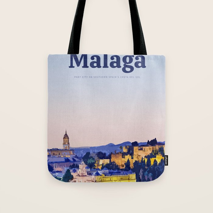 Visit MaÌlaga Tote Bag Gallery Image 1