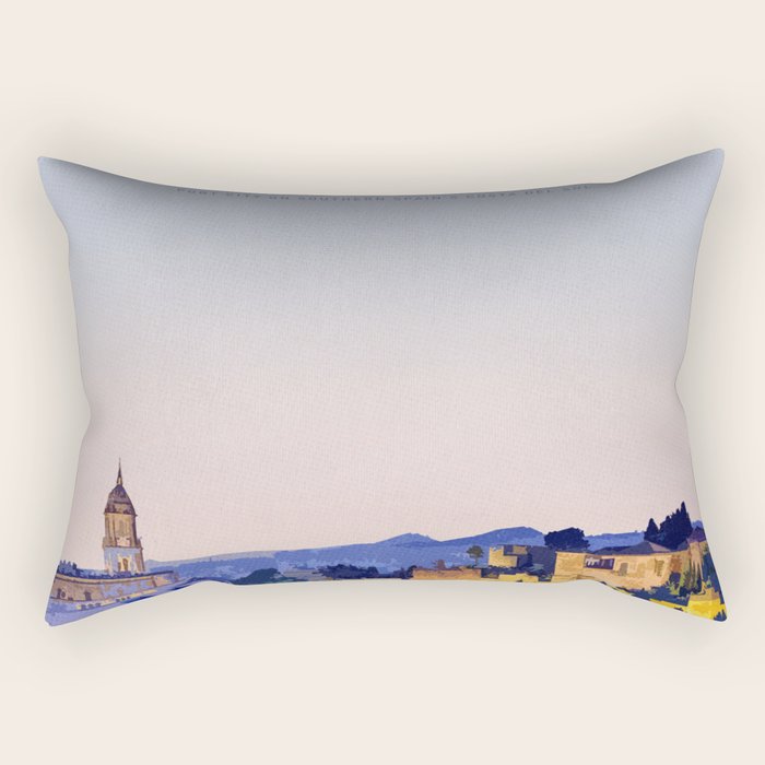 Visit MaÌlaga Rectangular Pillow Gallery Image 1