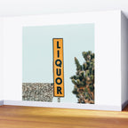 Liquor Sign - Retro Art Print Wall Mural Gallery Image 2