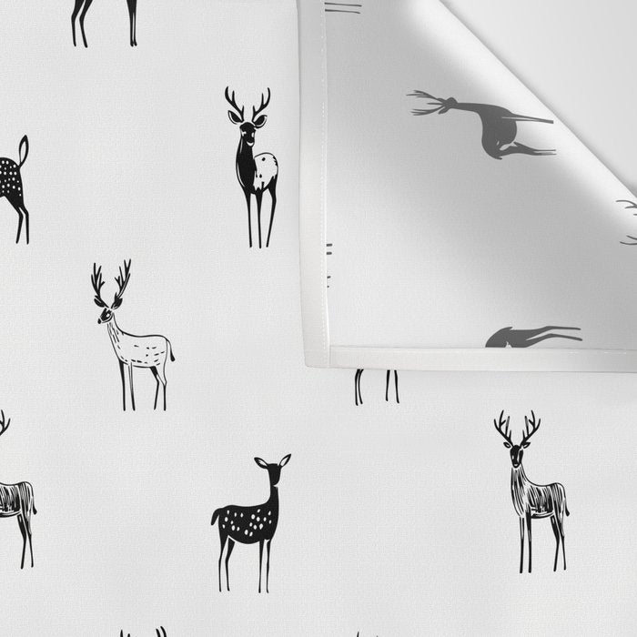 Reindeer animal doodle art pattern Wall Tapestry Gallery Image 3