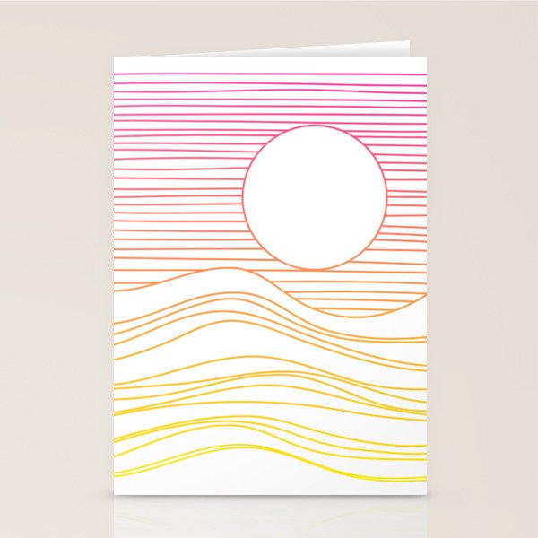 Retro Landscape 04A Stationery Card Gallery Image 2