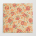 Abstract wild garden 2SM Wood Wall Art Gallery Image 1