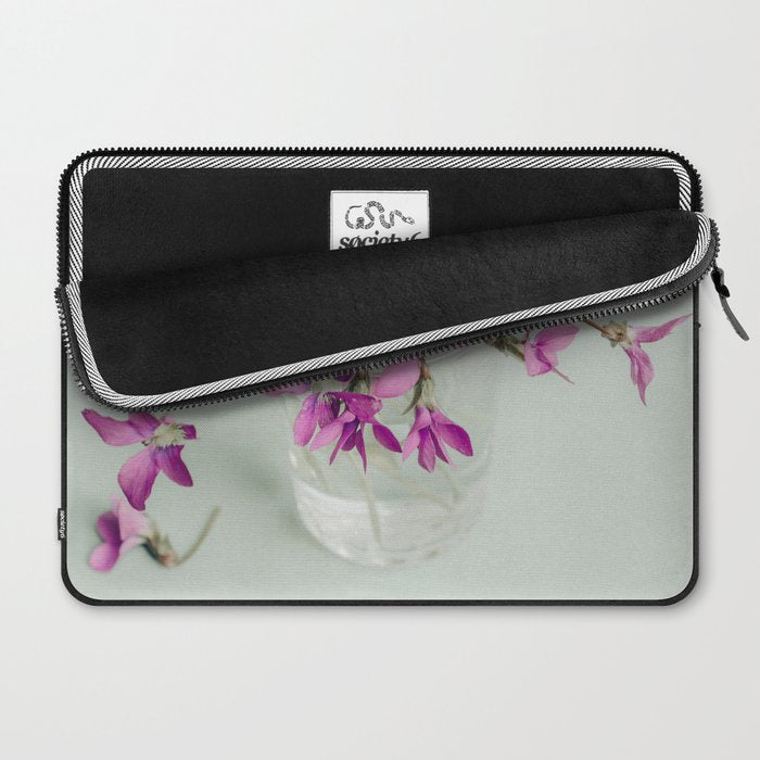 Sweet Violets - Modern Farmhouse Botanical Laptop Sleeve Gallery Image 2