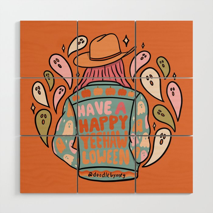 Yeehawlloween Wood Wall Art Gallery Image 1