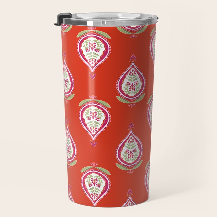 Kalamkari Mosaic Travel Mug Gallery Image 3