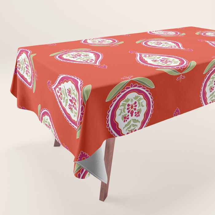 Kalamkari Mosaic Tablecloth Gallery Image 1