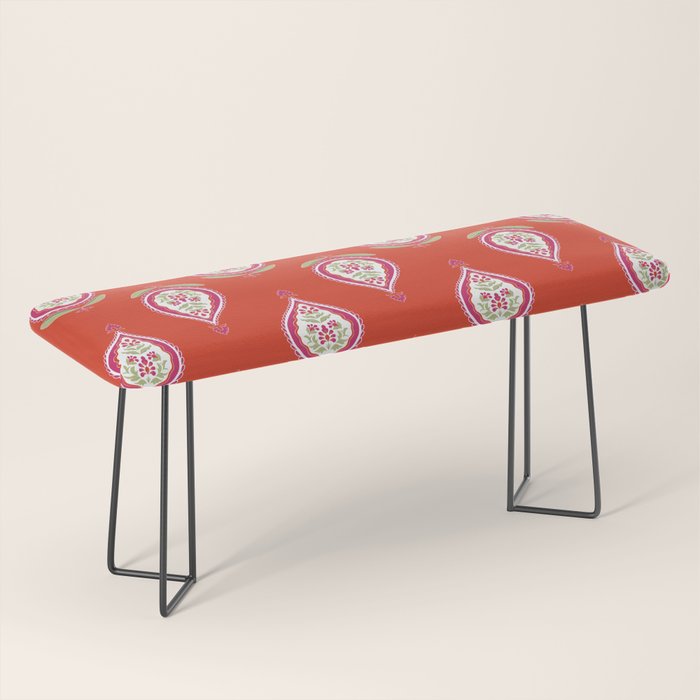 Kalamkari Mosaic Bench Gallery Image 1