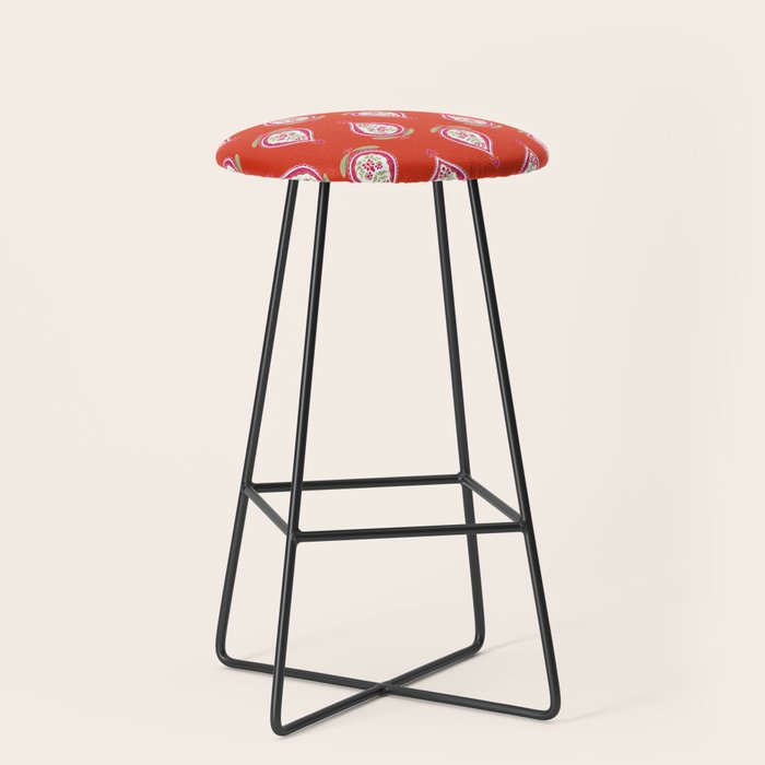 Kalamkari Mosaic Stool Gallery Image 1