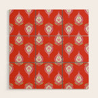 Kalamkari Mosaic Wood Wall Art Gallery Image 1