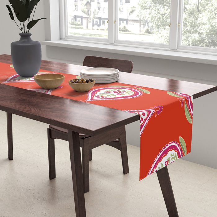 Kalamkari Mosaic Table Runner Gallery Image 2