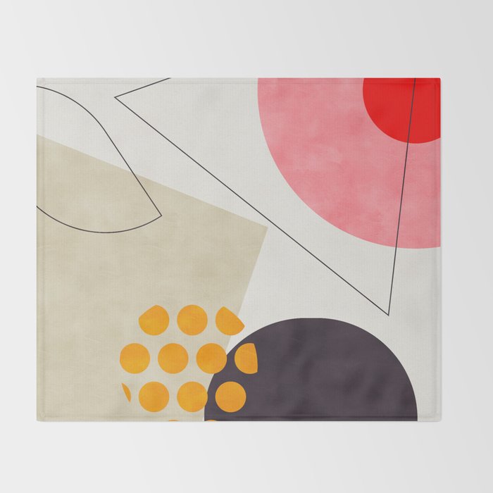 mid century geometry 2021 8 Throw Blanket Gallery Image 2
