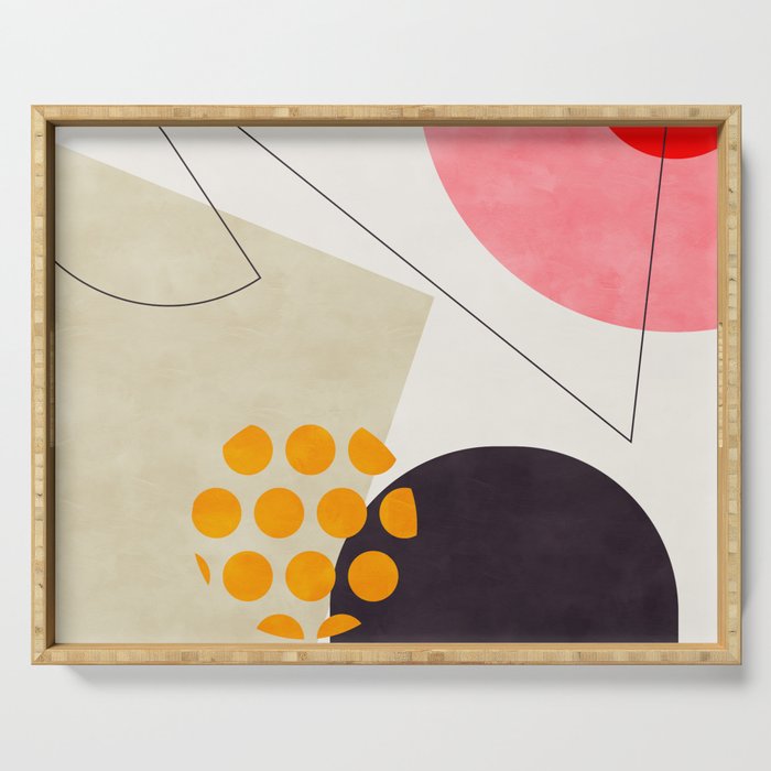 mid century geometry 2021 8 Serving Tray Gallery Image 1