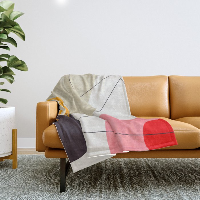 mid century geometry 2021 8 Throw Blanket Gallery Image 1