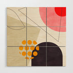 mid century geometry 2021 8 Wood Wall Art Gallery Image 1