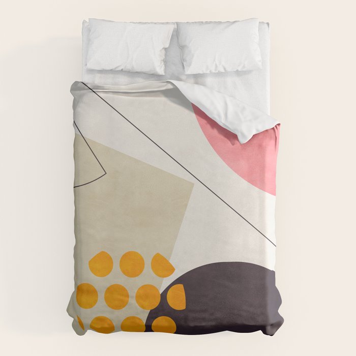 mid century geometry 2021 8 Duvet Cover Gallery Image 1