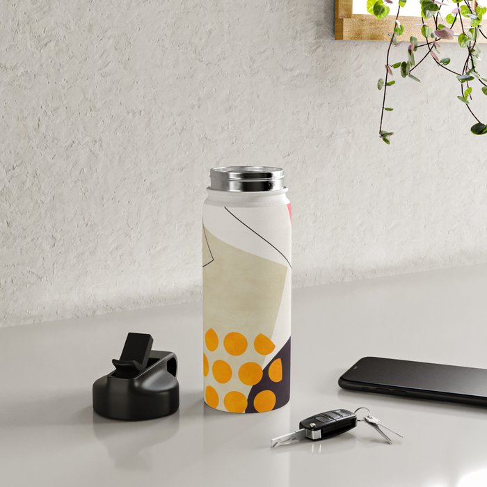 mid century geometry 2021 8 Water Bottle Gallery Image 4
