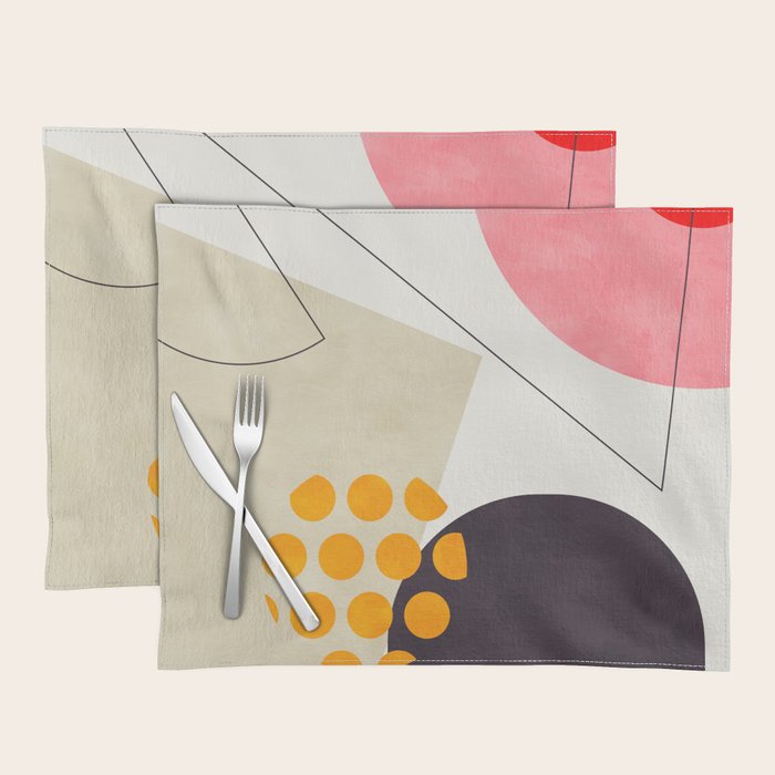 mid century geometry 2021 8 Placemat Gallery Image 1