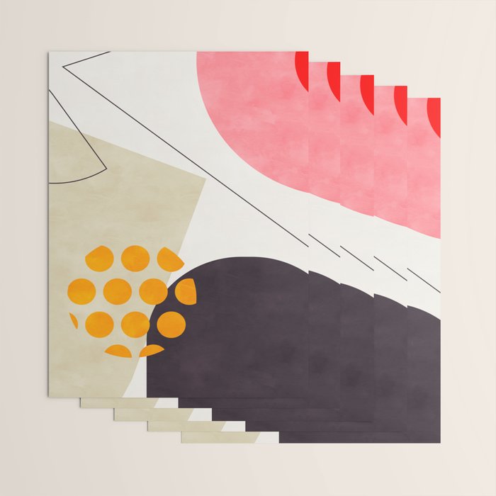 mid century geometry 2021 8 Wrapping Paper Gallery Image 3