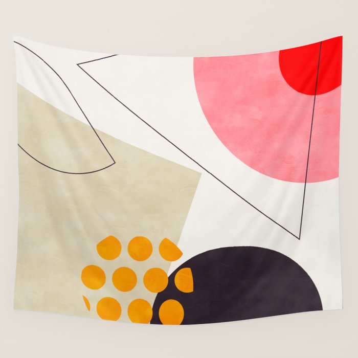 mid century geometry 2021 8 Wall Tapestry Gallery Image 4