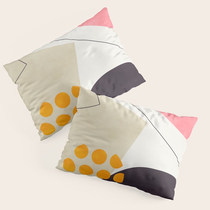 mid century geometry 2021 8 Pillow Sham Gallery Image 1