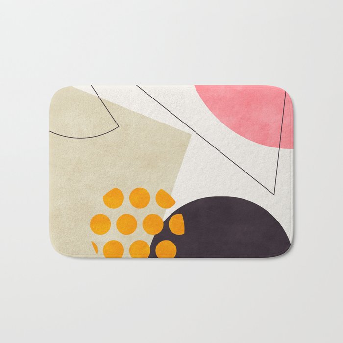 mid century geometry 2021 8 Bath Mat Gallery Image 1