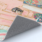 Catnap - Tuxedo Cat Napping in Chair by the Window Rug Gallery Image 4