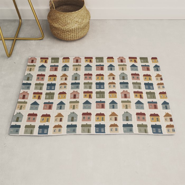 Whimsical Cottage Grid - Cozy Heirloom Rug Gallery Image 1