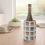 Whimsical Cottage Grid - Cozy Heirloom Wine Chiller Gallery Image 4