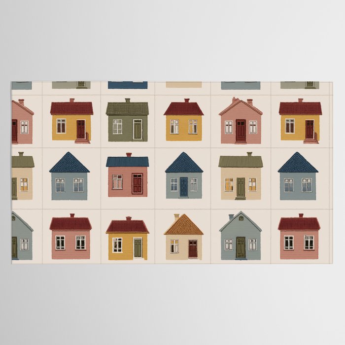 Whimsical Cottage Grid - Cozy Heirloom Tablecloth Gallery Image 2