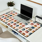 Whimsical Cottage Grid - Cozy Heirloom Desk Mat Gallery Image 2