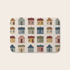 Whimsical Cottage Grid - Cozy Heirloom Bath Mat Gallery Image 1