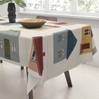 Whimsical Cottage Grid - Cozy Heirloom Tablecloth Gallery Image 3