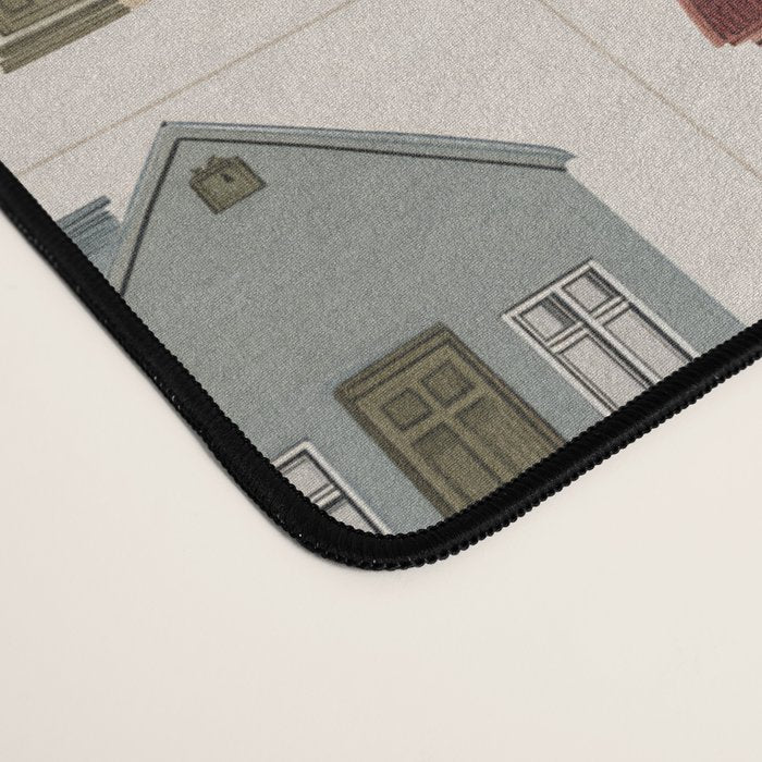 Whimsical Cottage Grid - Cozy Heirloom Desk Mat Gallery Image 4
