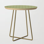 Bows & Ribbons Pattern XXIII Olive Green Side Table Gallery Image 1