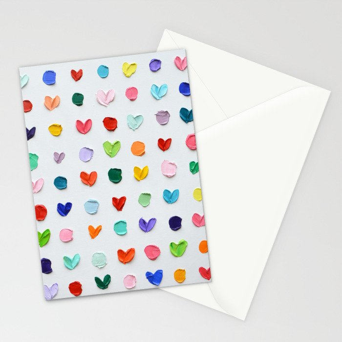 Polka Daubs and Hearts Stationery Card Gallery Image 2