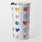 Polka Daubs and Hearts Travel Mug Gallery Image 3