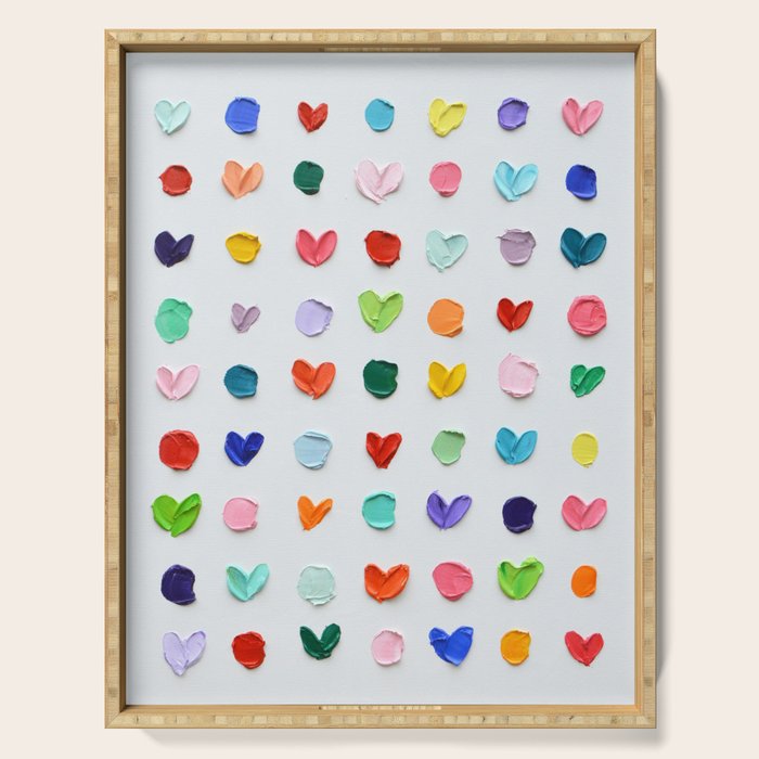 Polka Daubs and Hearts Serving Tray Gallery Image 1