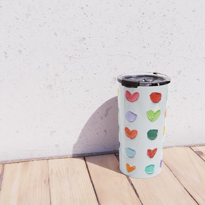 Polka Daubs and Hearts Travel Mug Gallery Image 4
