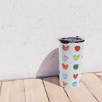 Polka Daubs and Hearts Travel Mug Gallery Image 4