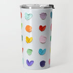 Polka Daubs and Hearts Travel Mug Gallery Image 2