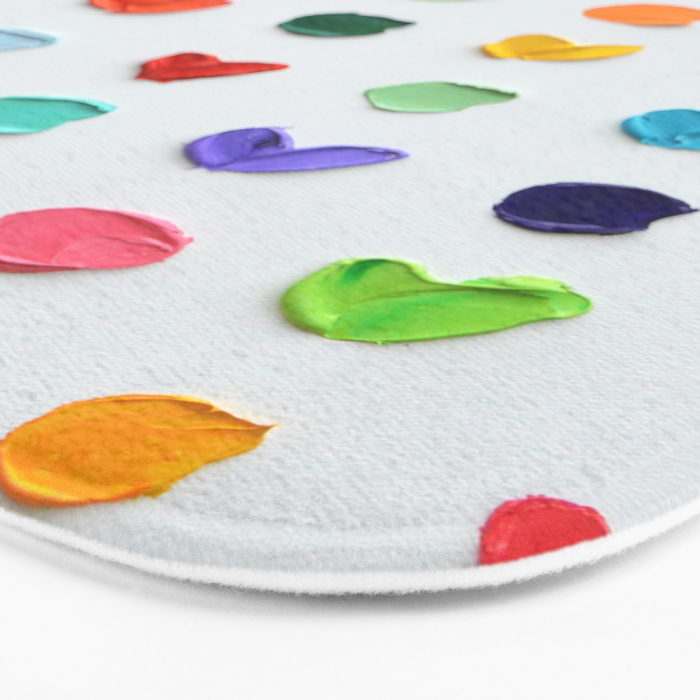 Polka Daubs and Hearts Bath Mat Gallery Image 3