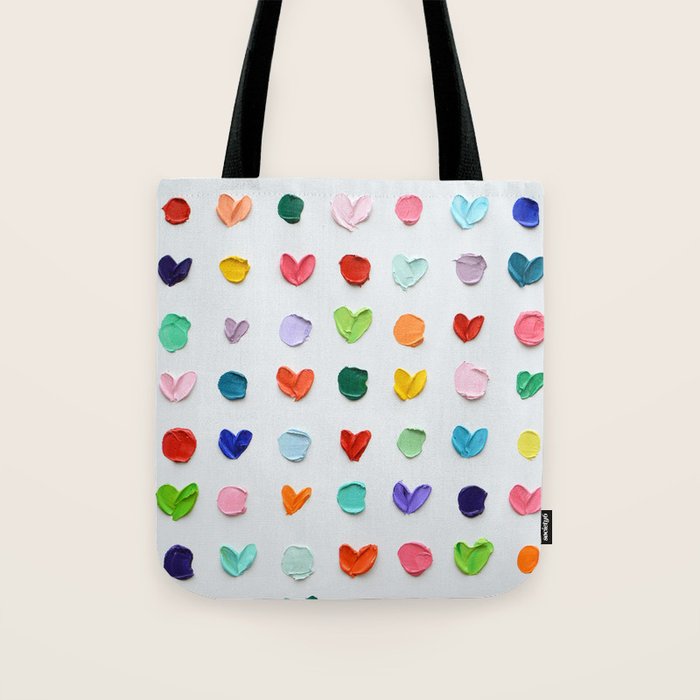 Polka Daubs and Hearts Tote Bag Gallery Image 1