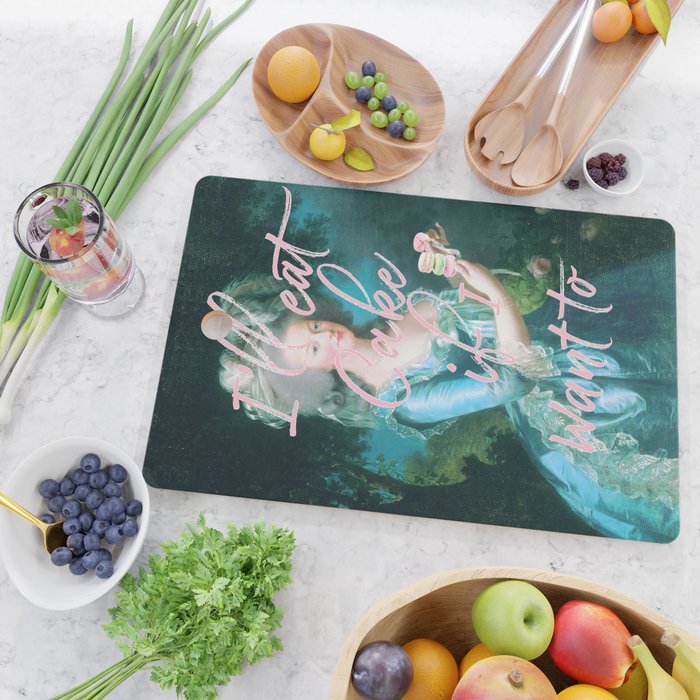 I'll eat cake if I want to Cutting Board Gallery Image 2