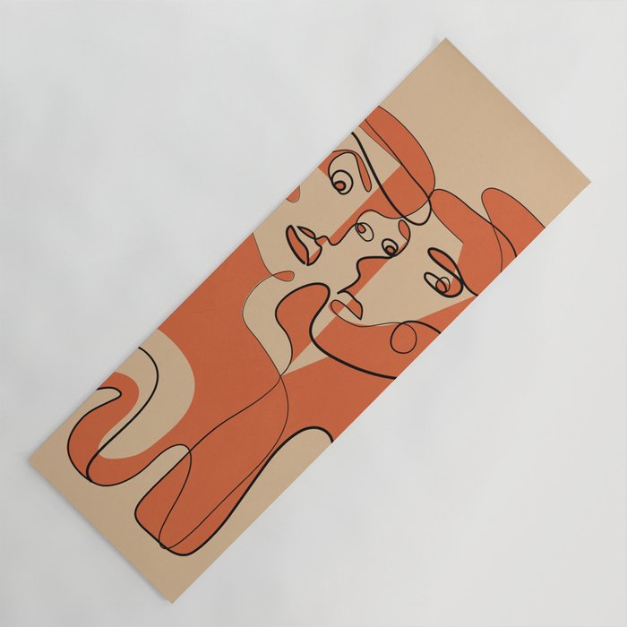 Abstract Faces 12 Yoga Mat Gallery Image 1