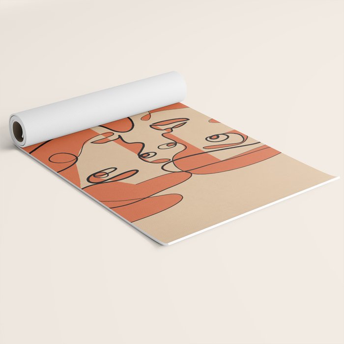 Abstract Faces 12 Yoga Mat Gallery Image 2