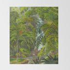Historia naturalis palmarum - Carl Friedrich Philipp von Martius - c.1836-1850 Throw Blanket Gallery Image 2