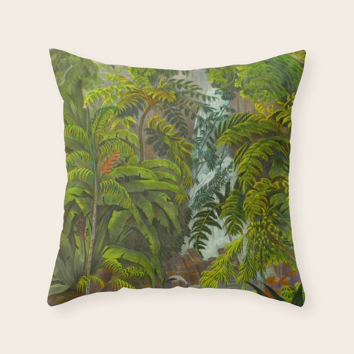 Historia naturalis palmarum - Carl Friedrich Philipp von Martius - c.1836-1850 Throw Pillow Gallery Image 1