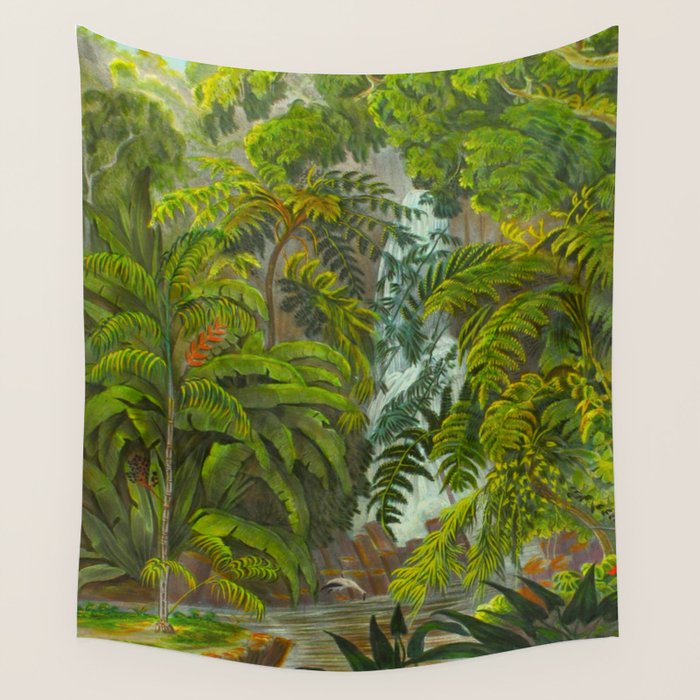 Historia naturalis palmarum - Carl Friedrich Philipp von Martius - c.1836-1850 Wall Tapestry Gallery Image 1
