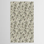 Not-So-Traditional English Fox Hunt with Dinosaurs Tablecloth Gallery Image 2